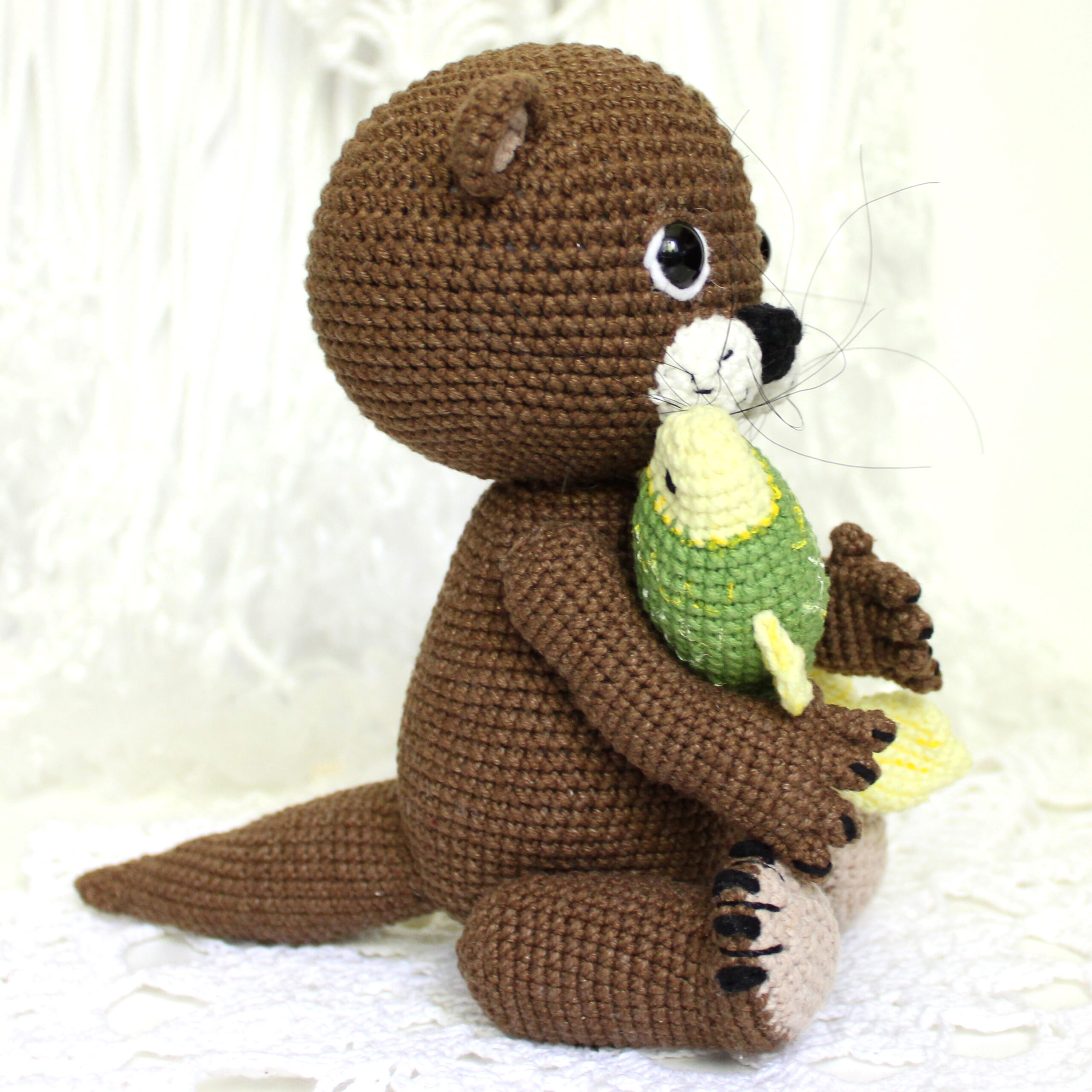 Crafts Corner on Instagram: CROCHET AMIGURUMI KIT  LULU OTTER😍🧶 Kit  contains: - 100% cotton yarn - Crochet hook - Toy stuffing - Pattern  booklet with step by step instructions - Embroidery