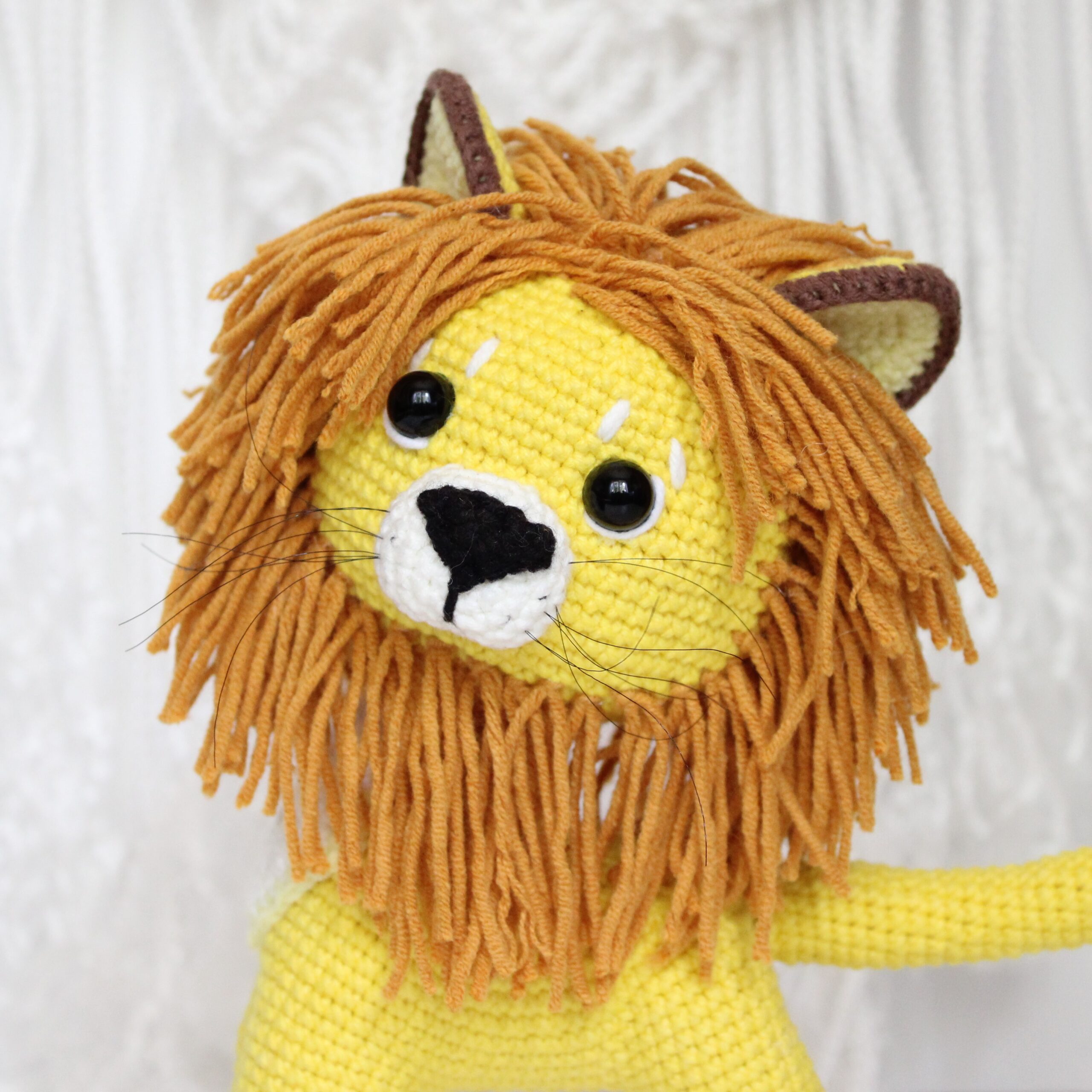 Lion crochet pattern PDF in English Amigurumi stuffed animal