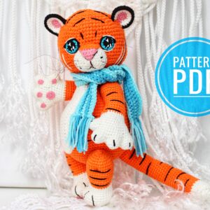 Amigurumi tiger toy