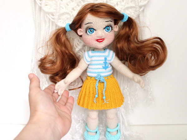 Handmade doll removable clothes