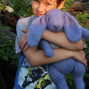 Bunny with clothes pattern