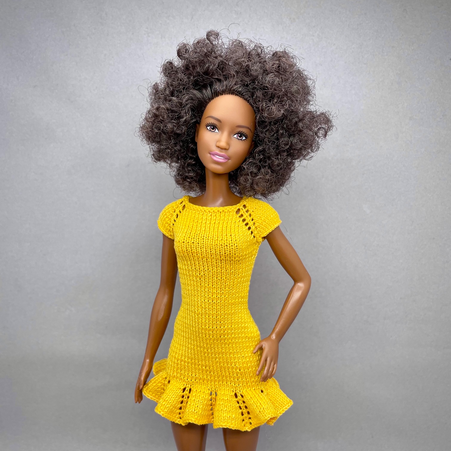 Knitting Pattern. Summer dress for Barbie doll. 1 Dress for Barbie