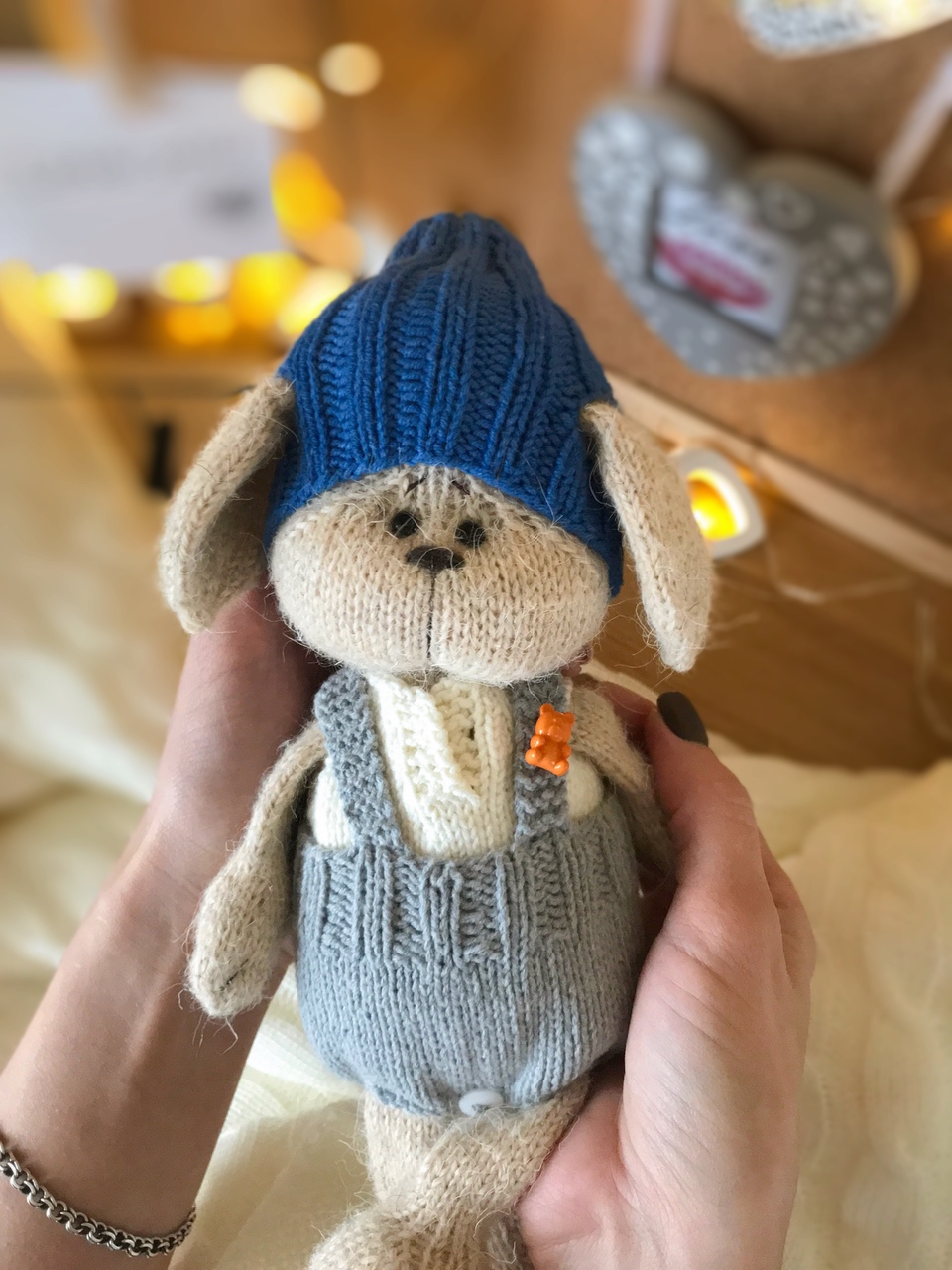 Knitting pattern of dog toys in clothes in PDF format in English, Knitted animals 2 Knitting pattern toy dog, Dubovkinworkshop