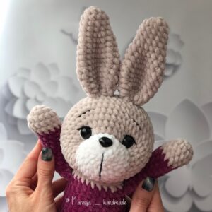 CROCHET PATTERN Bunny with short ears