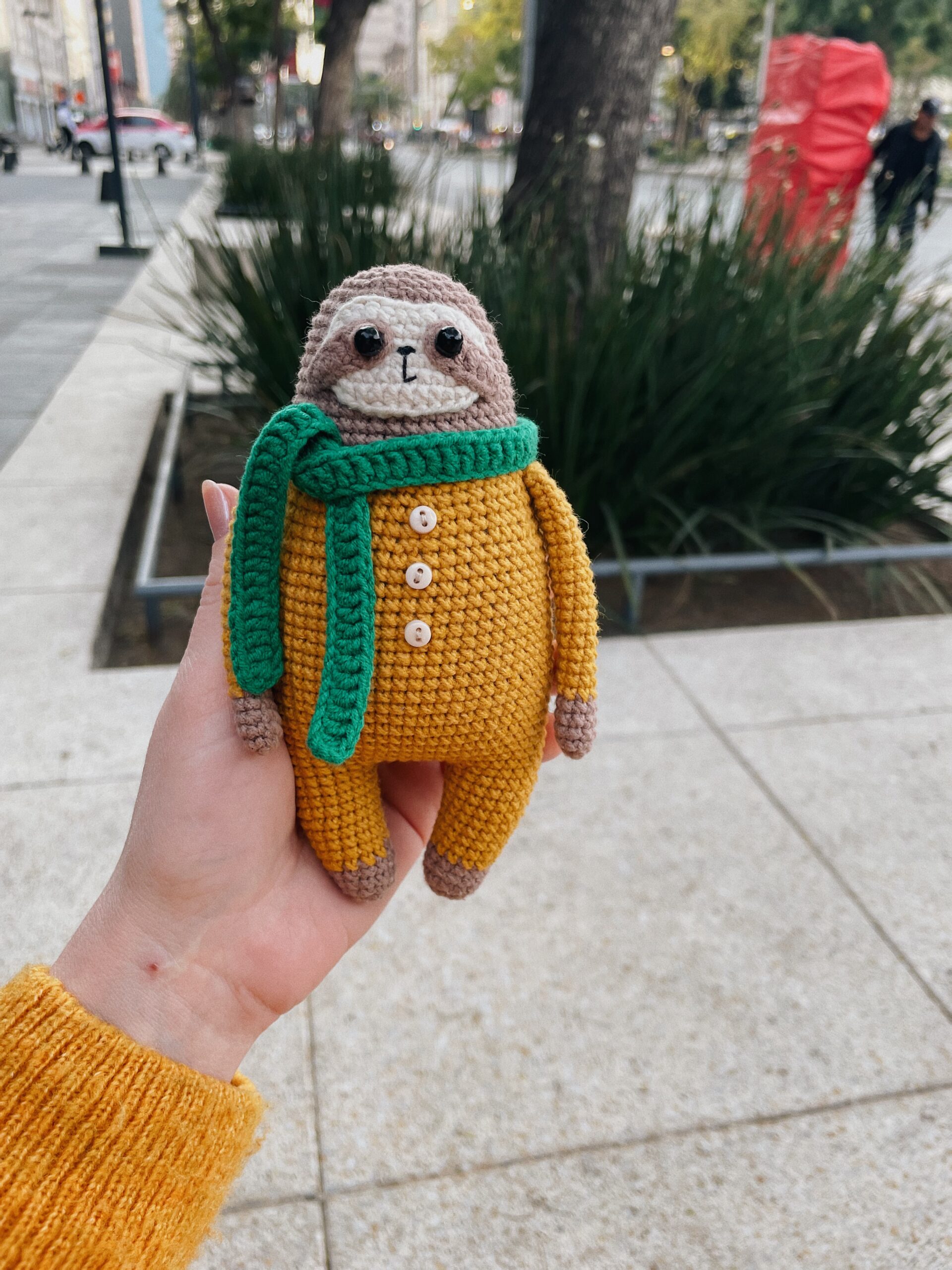 Amigurumi cute sloth pattern, crochet funny toy pattern 9 Amigurumi sloth pattern