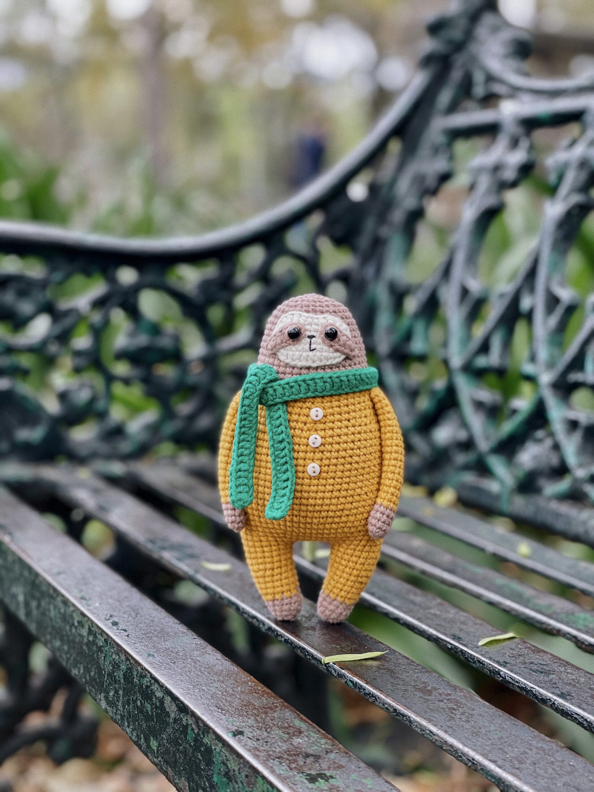 Amigurumi cute sloth pattern, crochet funny toy pattern 6 IMG 8958 1 scaled