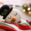 Crochet snowman lovey