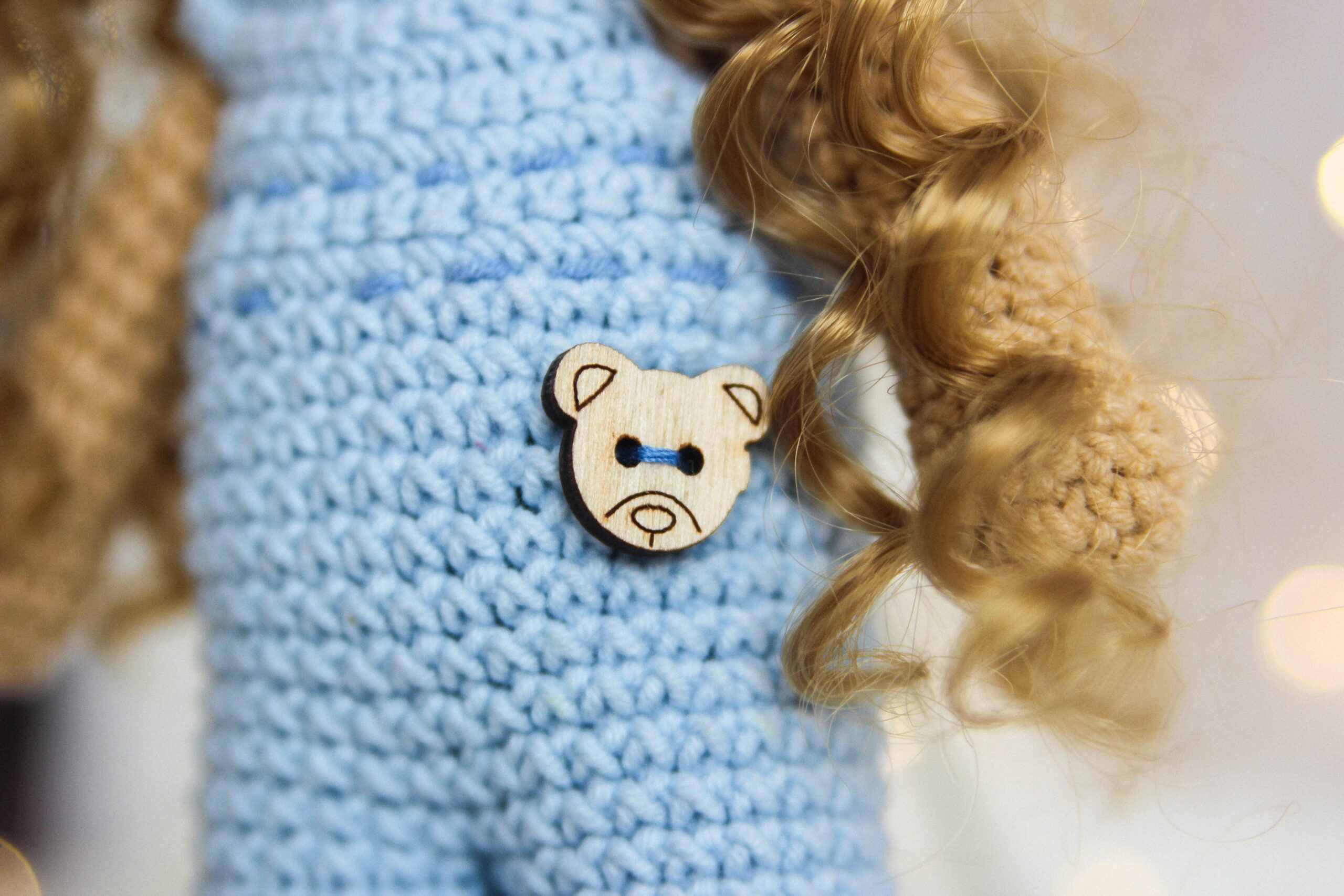 60m Imitation Teddy Curly Yarn Super Soft Crochet Wool Thread DIY Needle  Baby Clothes Doll Animal
