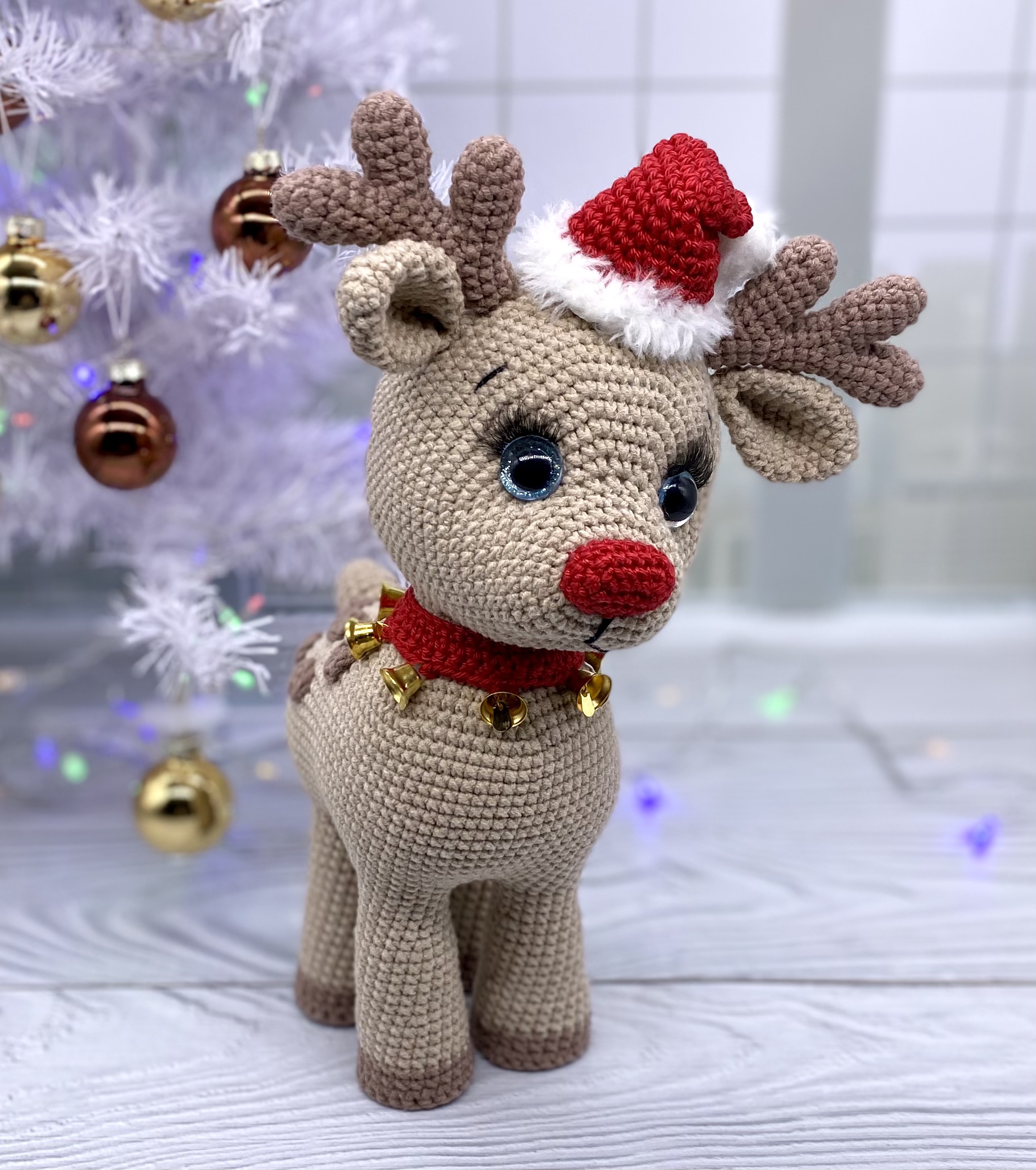 DagobertNiko Clearance! Santa Claus Crochet Cute Deer Christmas