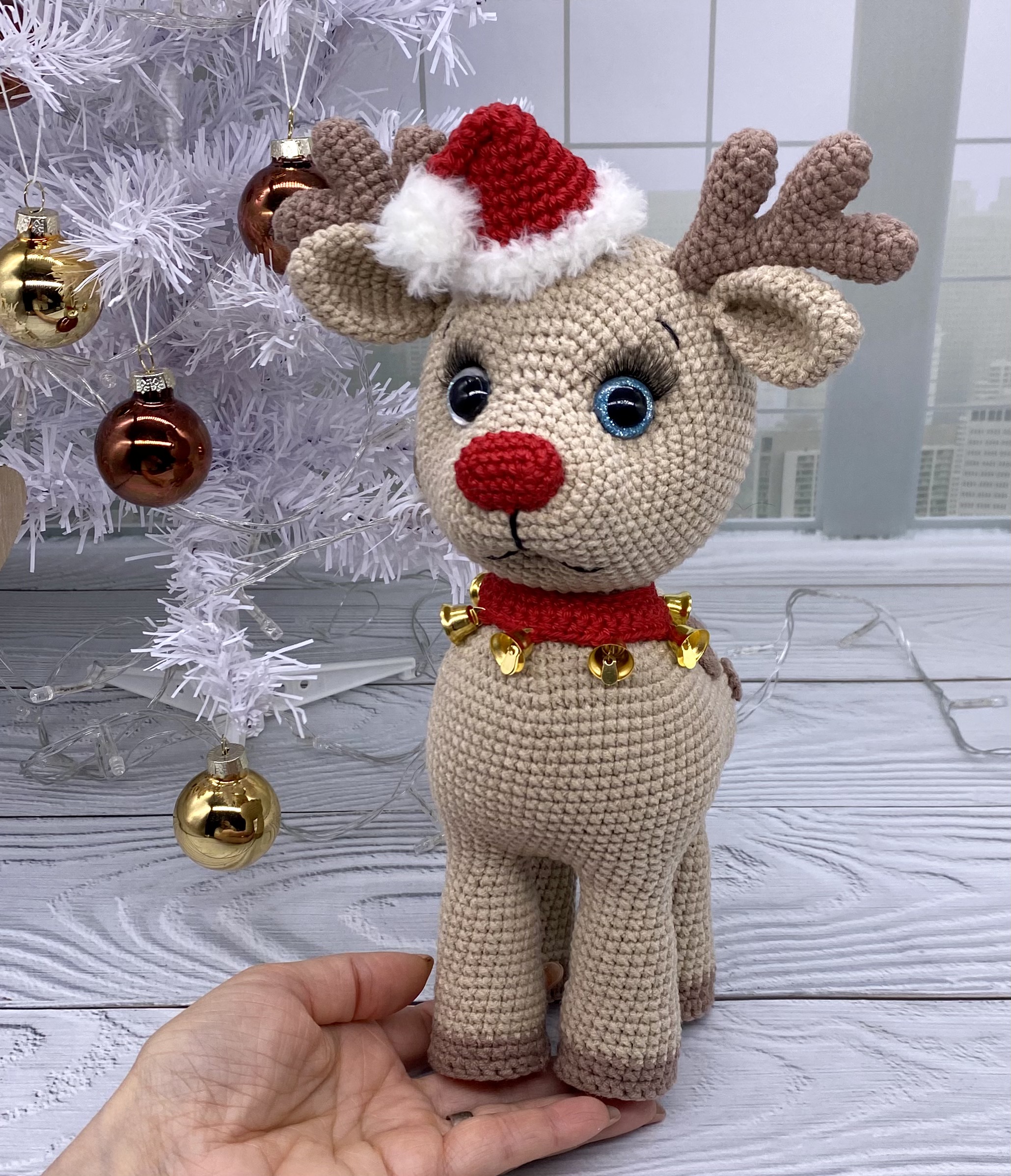 DagobertNiko Clearance! Santa Claus Crochet Cute Deer Christmas