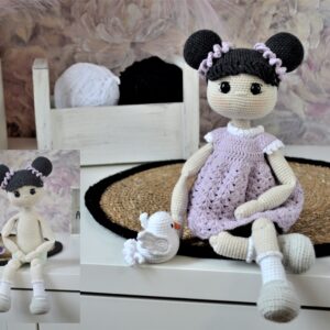 pattern crochet spring doll