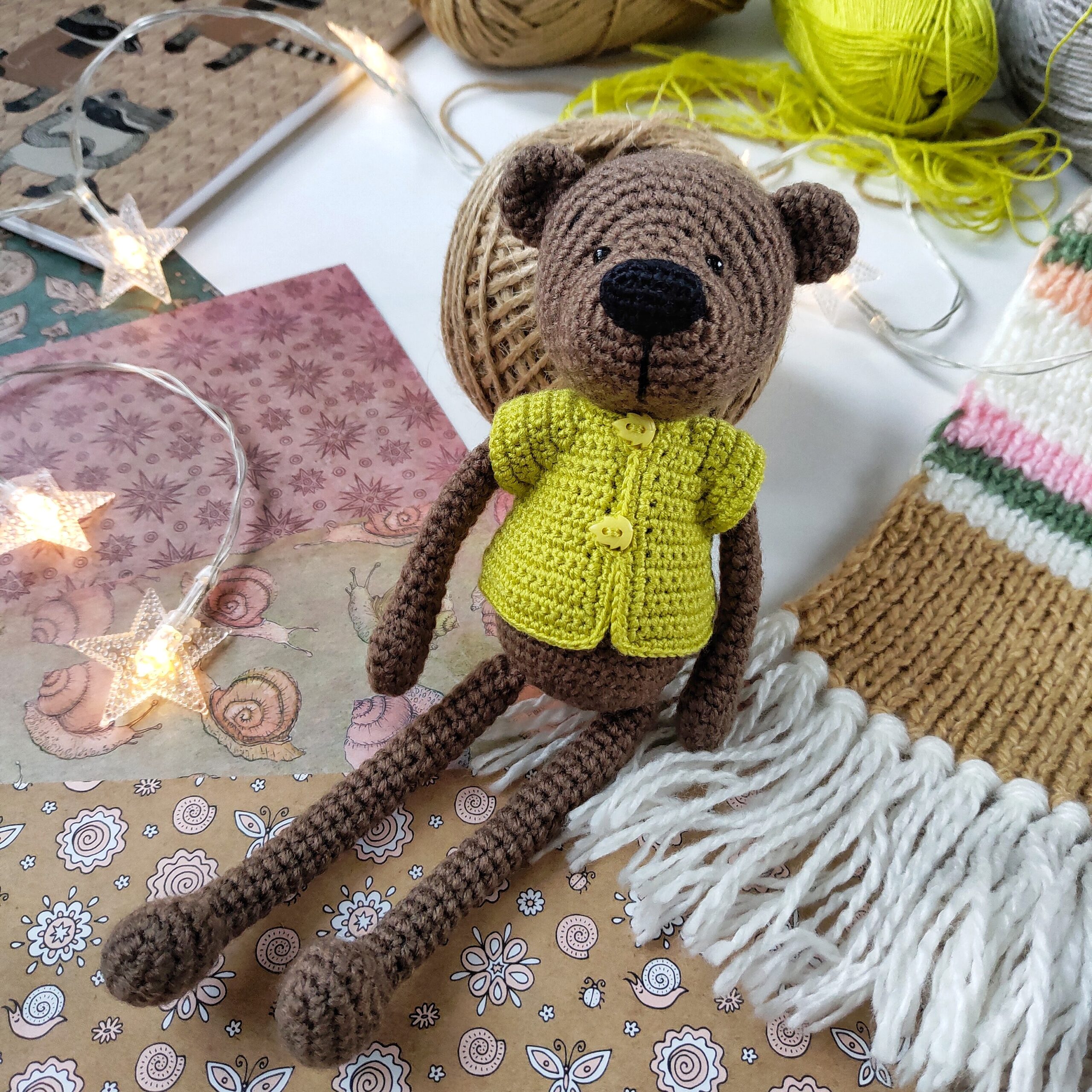 How to Crochet a Cardigan for a Stuffed Animal