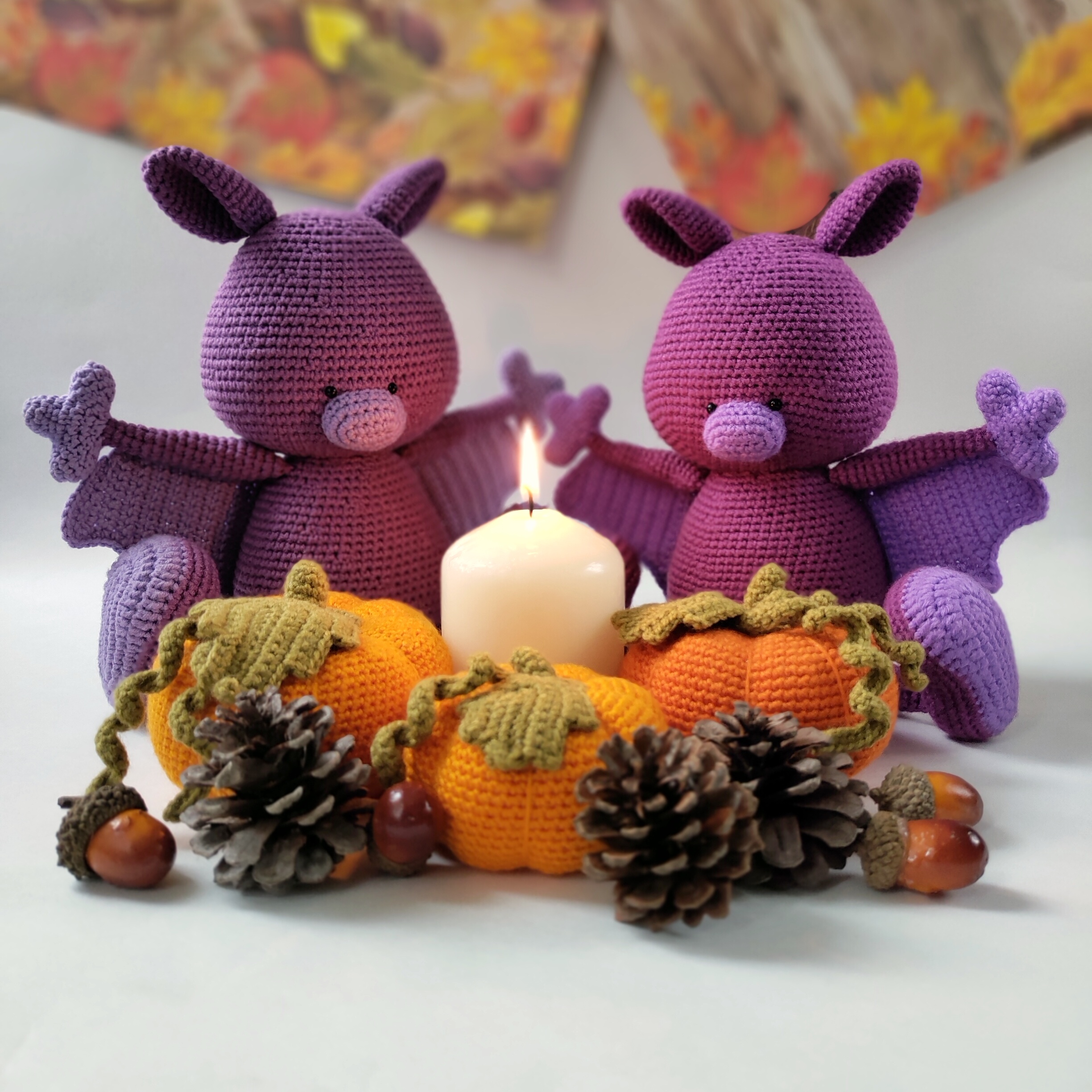 Crochet bat toy pattern: Esmi the Baby Bat. Halloween amigurumi 6 P90925 130320 01