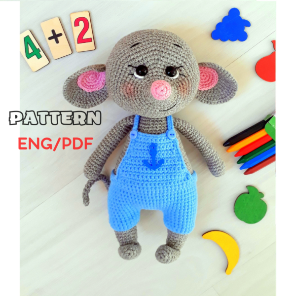 Crochet pattern little mouse