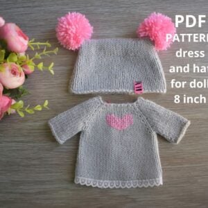 Doll dress and hat pattern