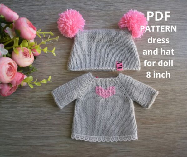 Doll dress and hat pattern