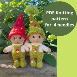 Fly Agaric Gnome Knitting Pattern