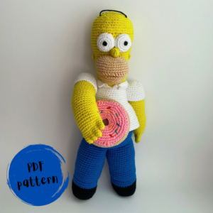 Patrón de ganchillo de Homer Simpson