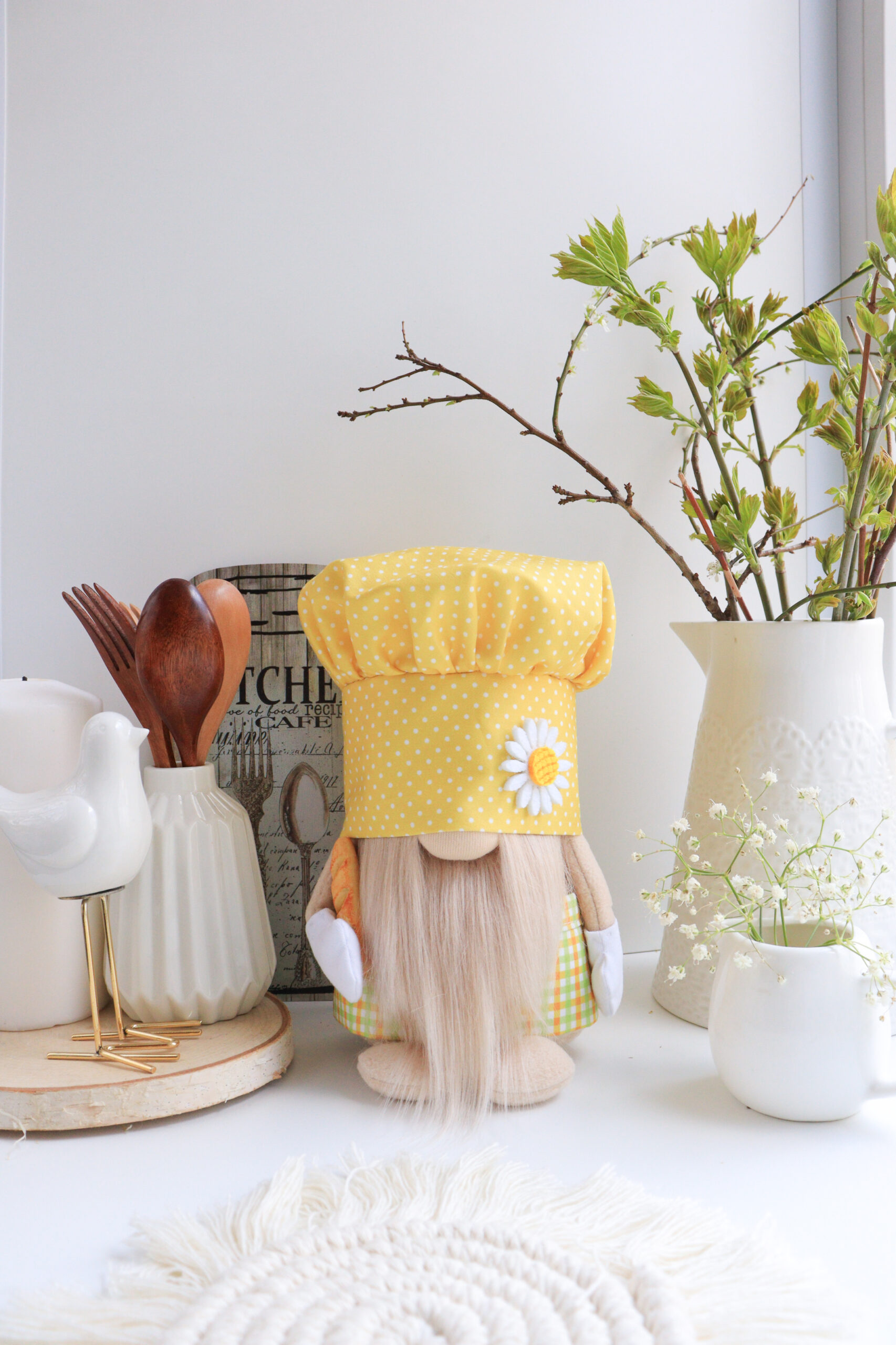 Kitchen Decor - Chef Gnome - Home Decor; Coffee Bar Gnome