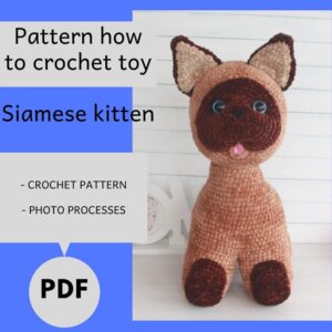 pattern crochet toy cat