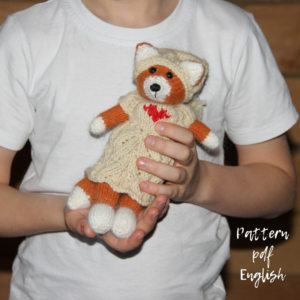 Fox knitted pattern