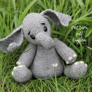 Amigurumi Elephant toy crochet pattern in English