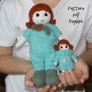Set 2 in 1 doll knitting pattern