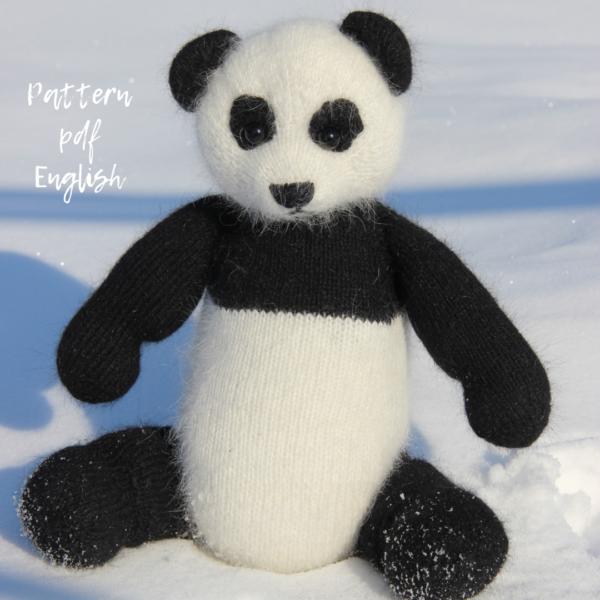 Panda mom knitting pattern