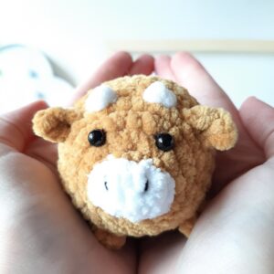 Crochet Pattern Cow or Bull on a bauble