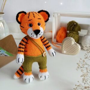 Modèle de tigre au crochet