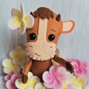 Felt bull sewing patterns