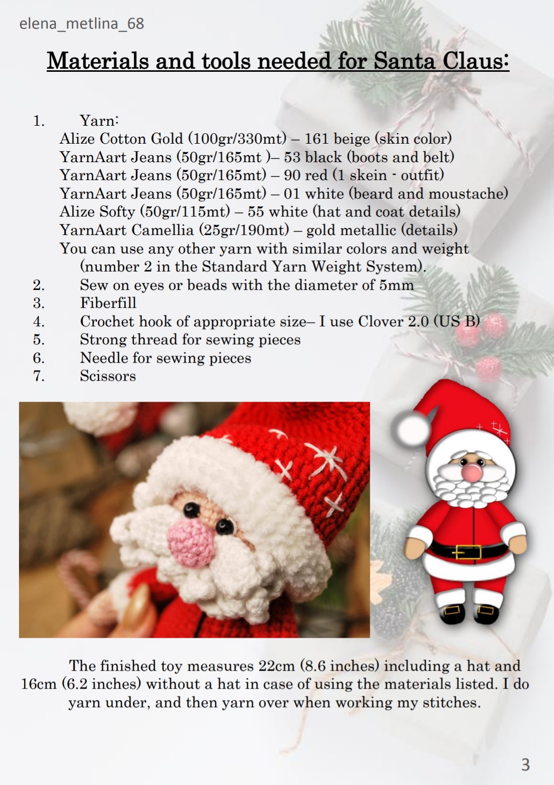 Kit Uncinetto Amigurumi Mr Claus