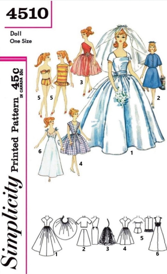 Crochet Pattern Beaded 1901 Society Ball Gown 17 Fits Barbie Fashion Doll  11-1/2 | eBay