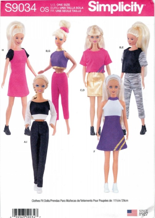 PDF Copy Sewing Pattern MC Calls 6317 Clothes for Barbie and Dolls