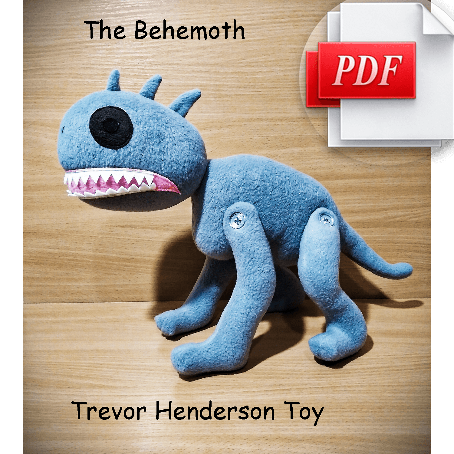 Behemoth Pattern PDF soft toy Trevor Henderson scp gift