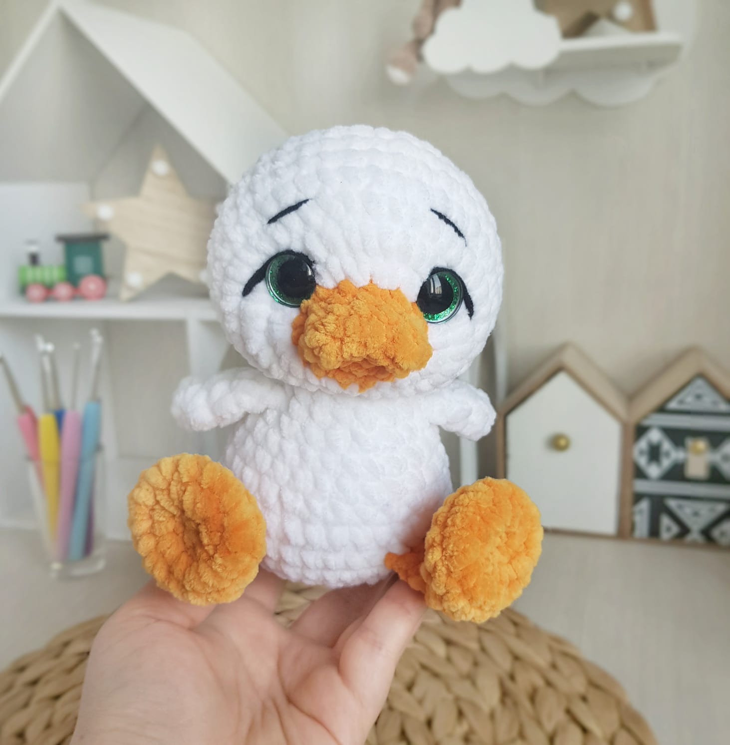 Chicken Crochet easy amigurumi no sew free pattern for beginners slow  tutorial. 