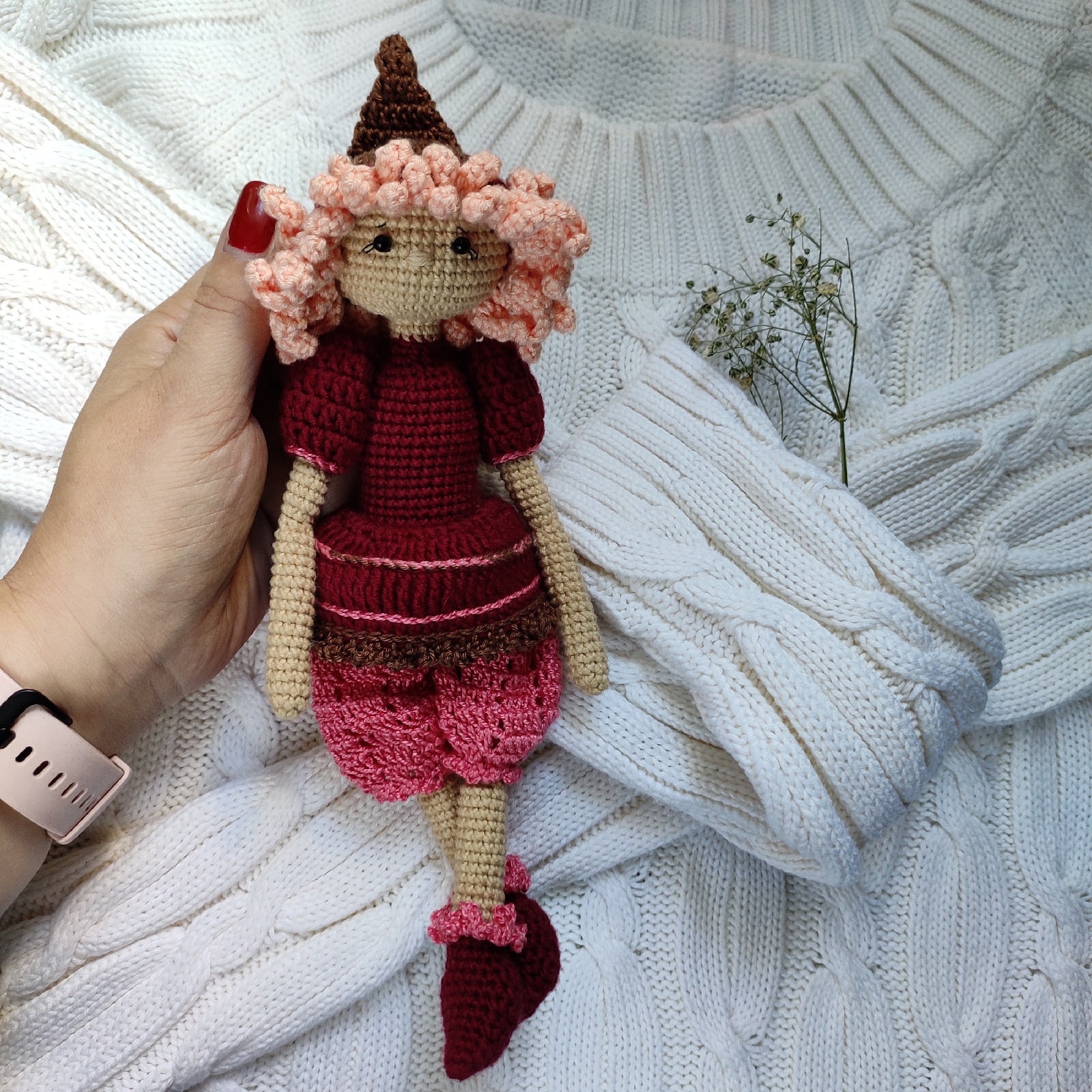 Crochet pattern doll Girl SNOW. Amigurumi doll. In English PDF. 1 WjnOvzoUiA