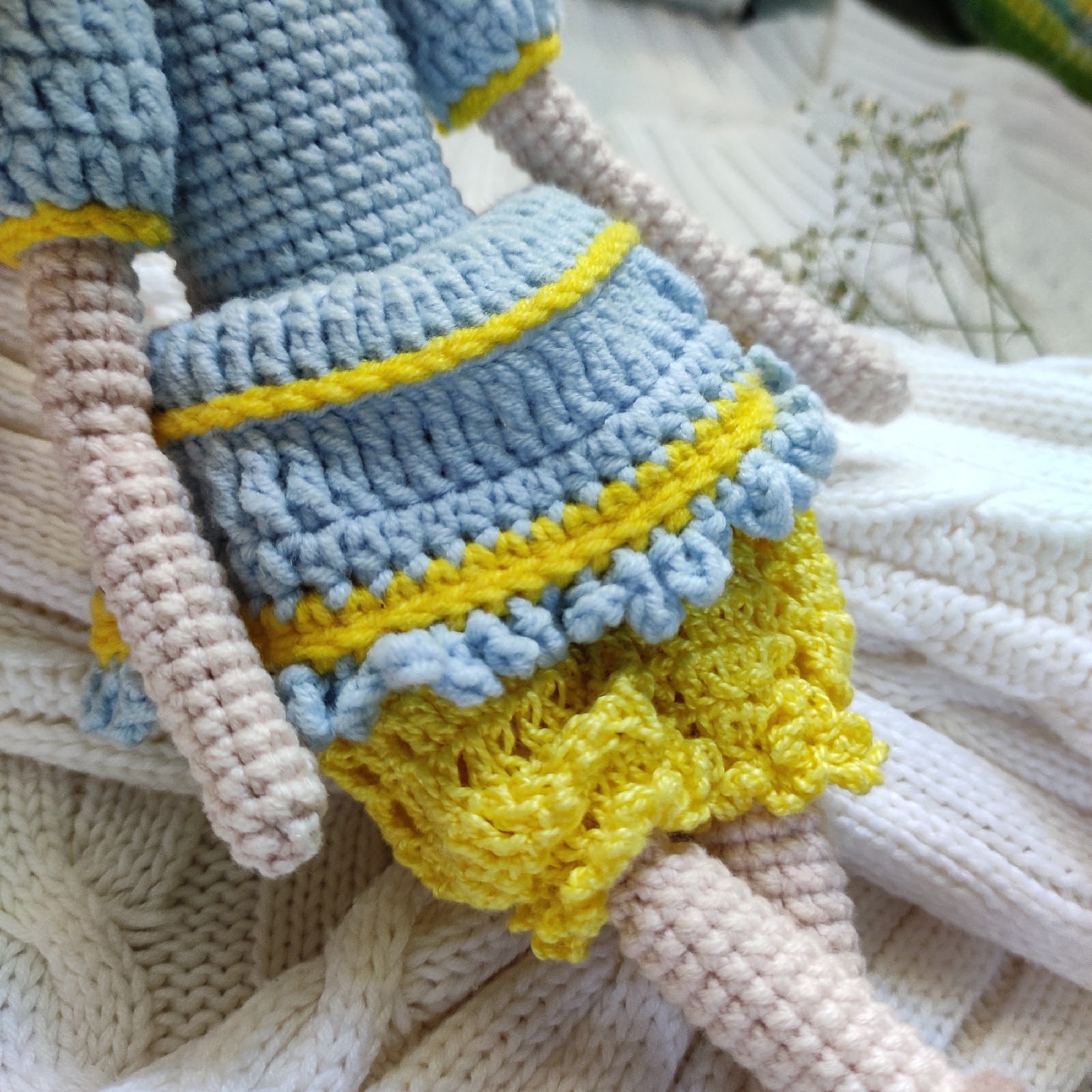 Crochet pattern doll Girl SNOW. Amigurumi doll. In English PDF. 4 XN725O7pYLc