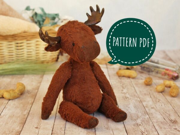 Pattern sewing moose