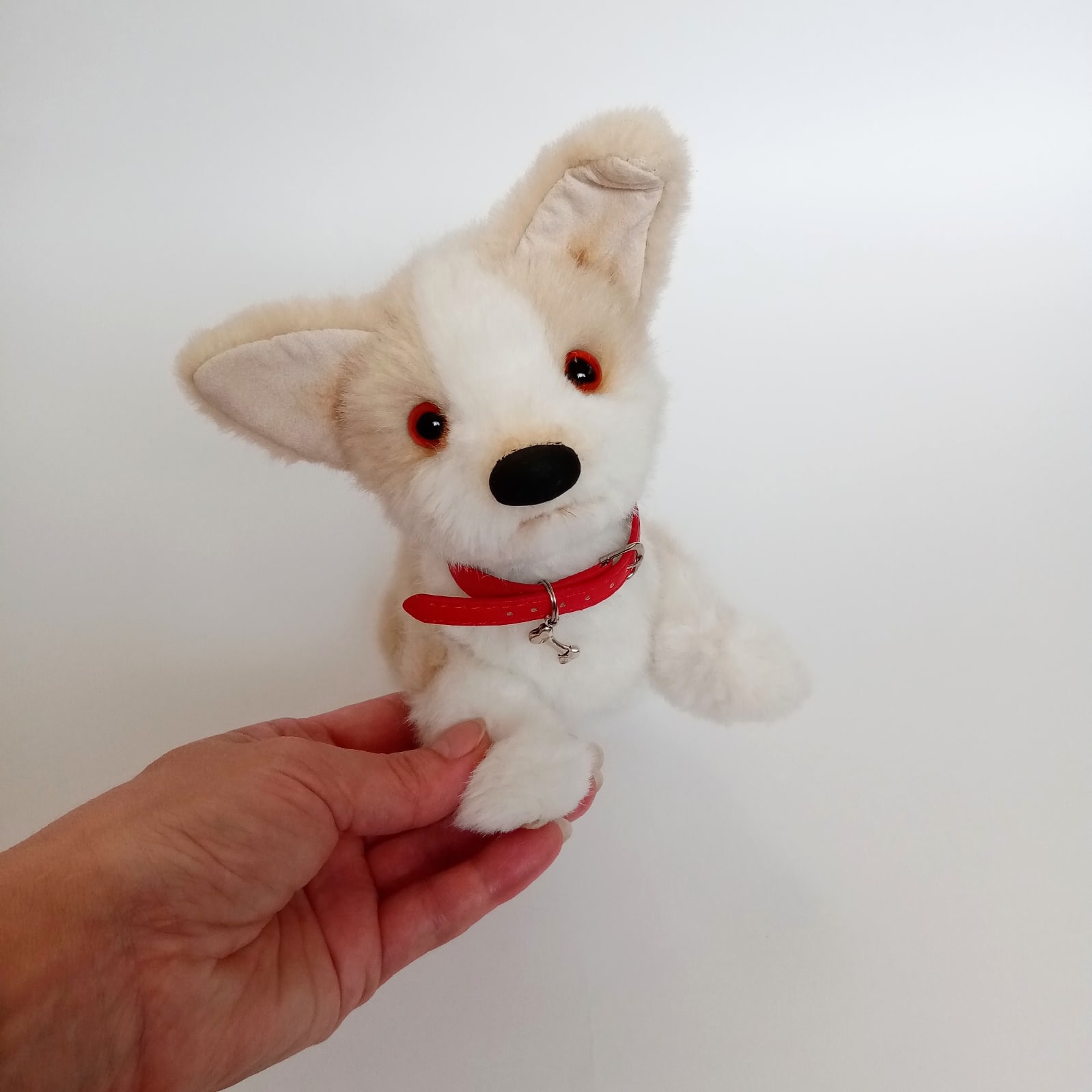 Tiny corgi dog art doll, small puppy collectible toy - Inspire Uplift