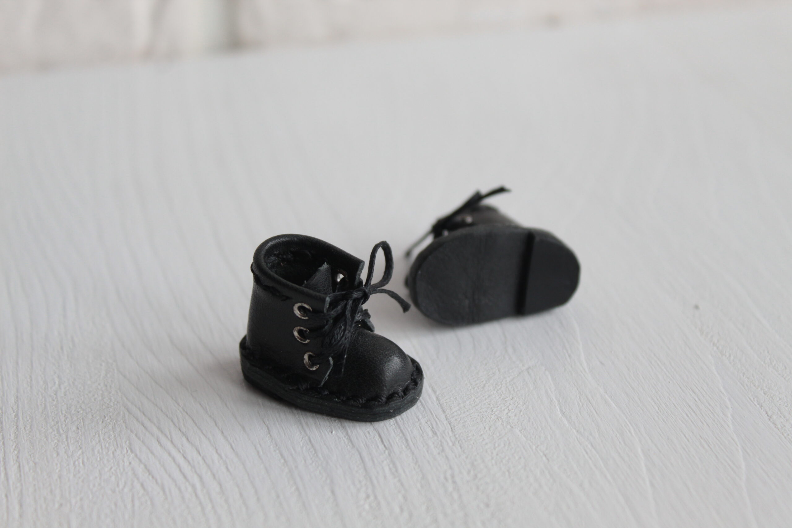 Black Hand made leather boots for Blythe doll, shoes for blythe 3 aa 30 scaled