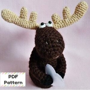 Crochet reindeer pattern, Reindeer crochet parrern, Reindeer amigurumi pattern, Crochet moose pattern, Moose crochet pattern, Crochet deer pattern