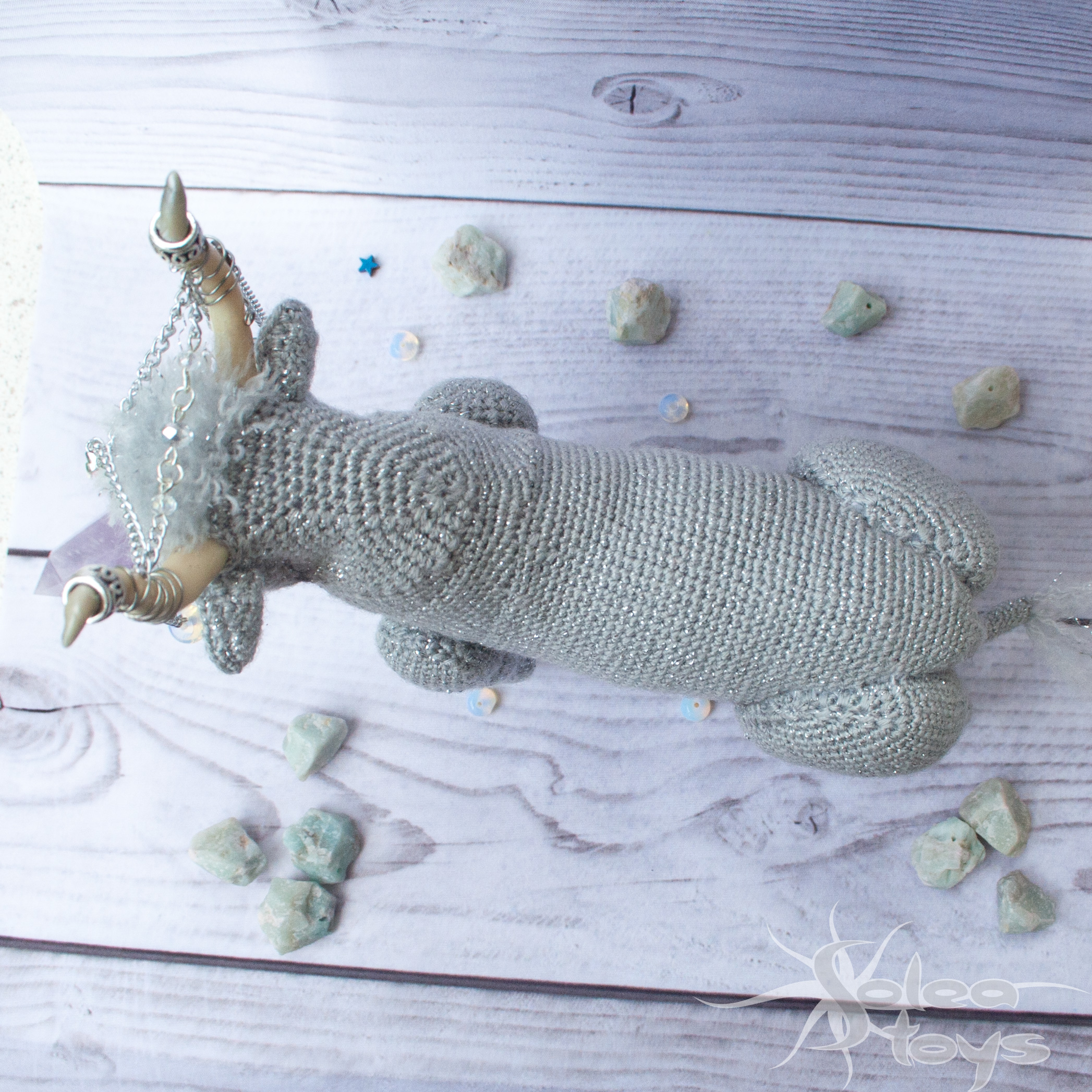 Gray bull collectible toy, interior decor toy Moon bull 6 Moon bull interior toy