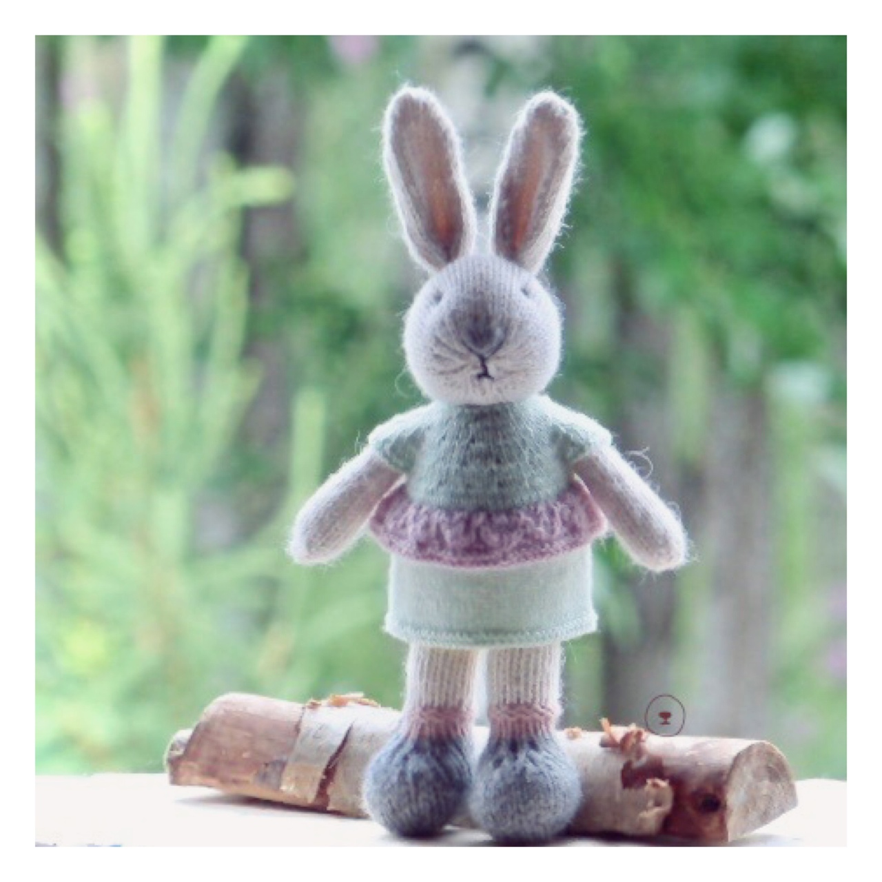 knit bunny doll