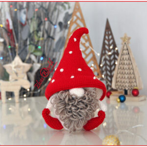 crochet pattern amigurumi gnome mushroom elf