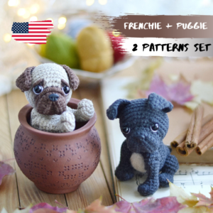 patron de crochet pour bouledogue français et carlin