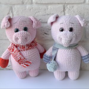 cute crochet pig plush