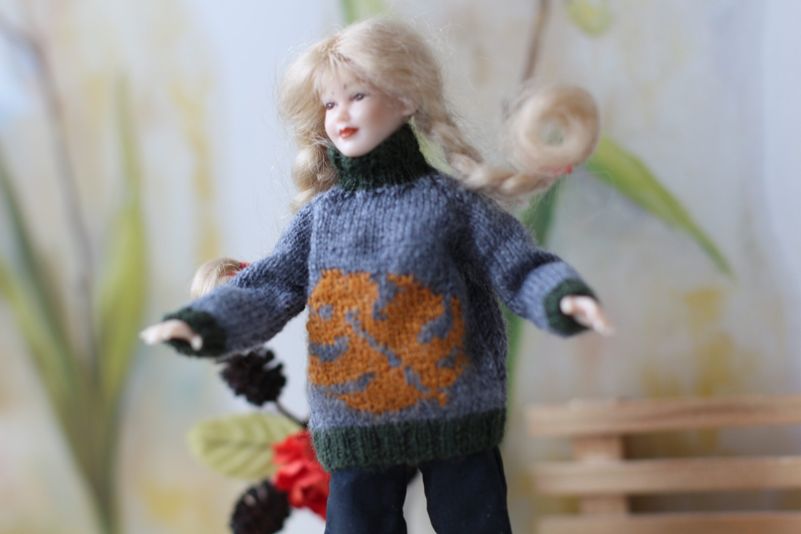 Miniature sweater 1:12 scale for Heidi Ott dollhouse lady doll - DailyDoll  Shop