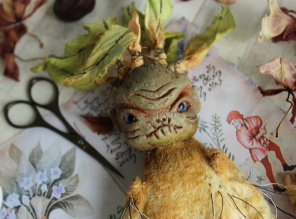 Art doll mandrake OOAK