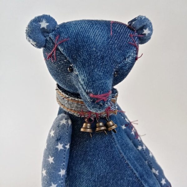 antique denim bear